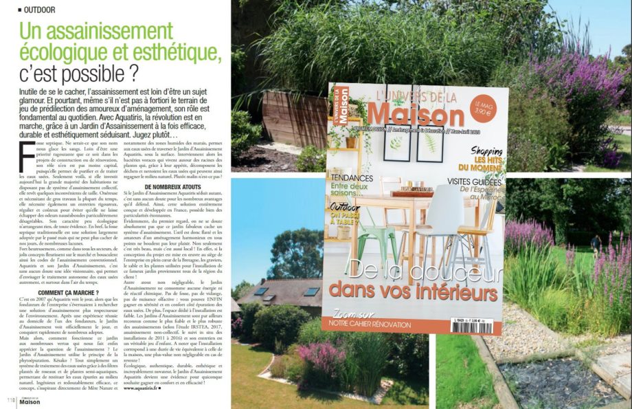 Assainissement écologique et esthétique c'est possible