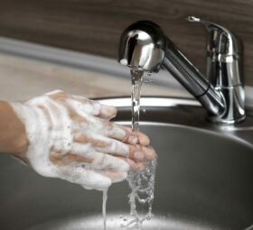 Lavage de main évier