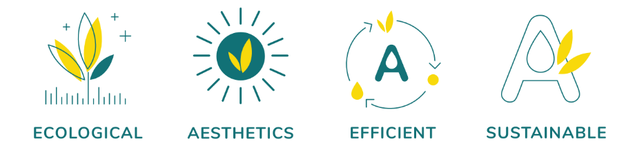 Ecological, aesthetic, efficient and sustainable Sanitation Garden Aquatiris