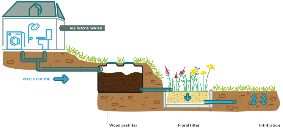 Biobased filter Carex Aquatiris
