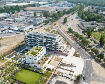 Aerial view of the head office